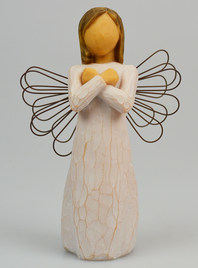 Ange Willow Tree - Signe d'Amour (sign for love) - 14 cm (pic 1)