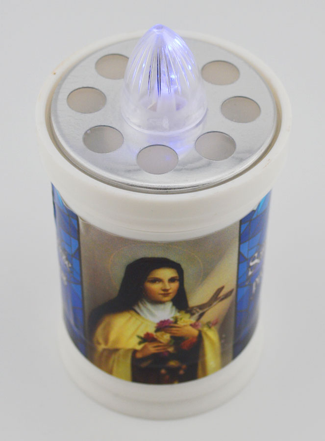 Bougie de Cimetière à Led Sainte Thérèse de l'Enfant Jésus - 60 jours (pic 3)