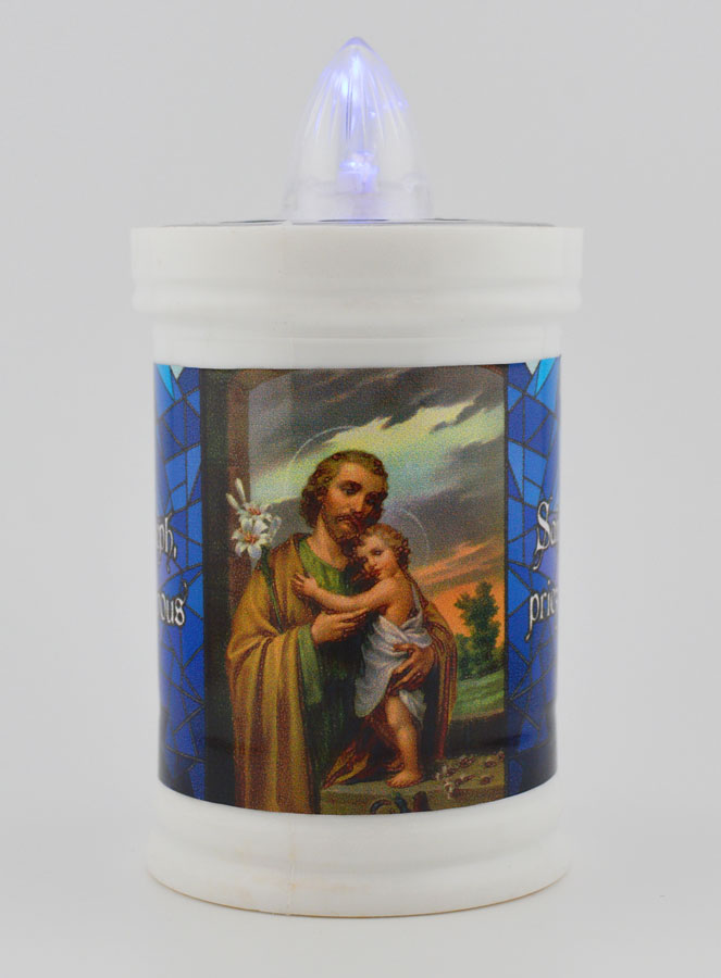 Bougie de Cimetière à Led Saint Joseph - 60 jours (pic 1)