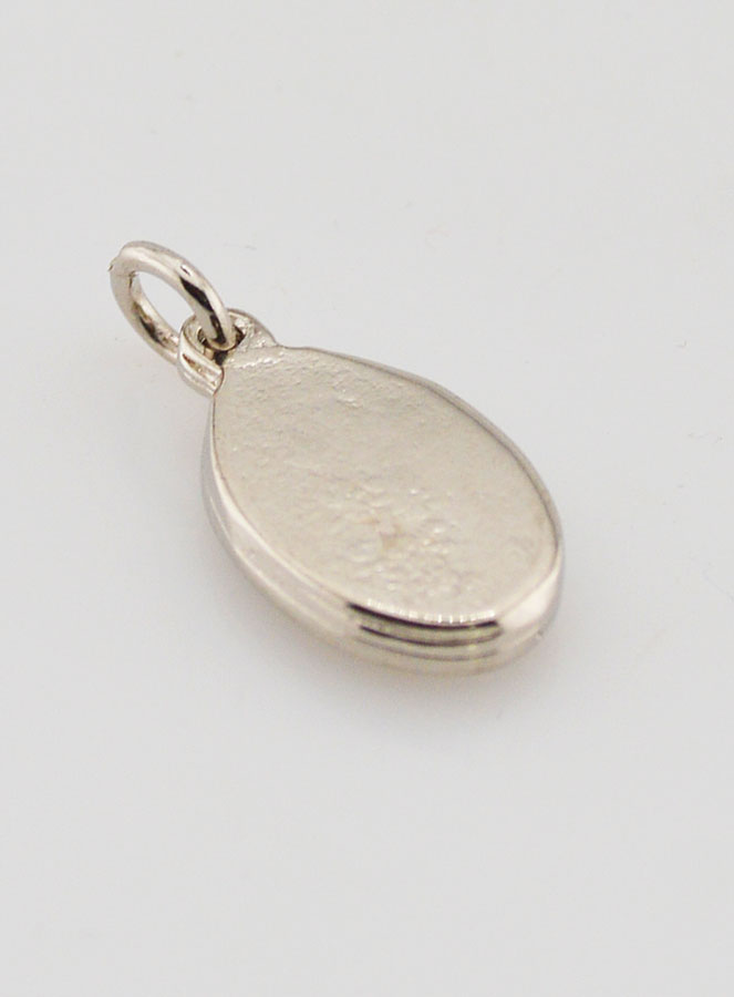 Médaille Ange Gardien Protecteur Argentée - 14 mm (pic 4)