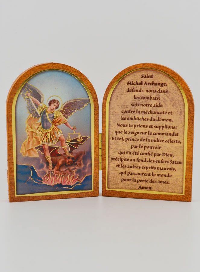 Icône Diptyque Saint Michel Archange + Prière (pic 1)