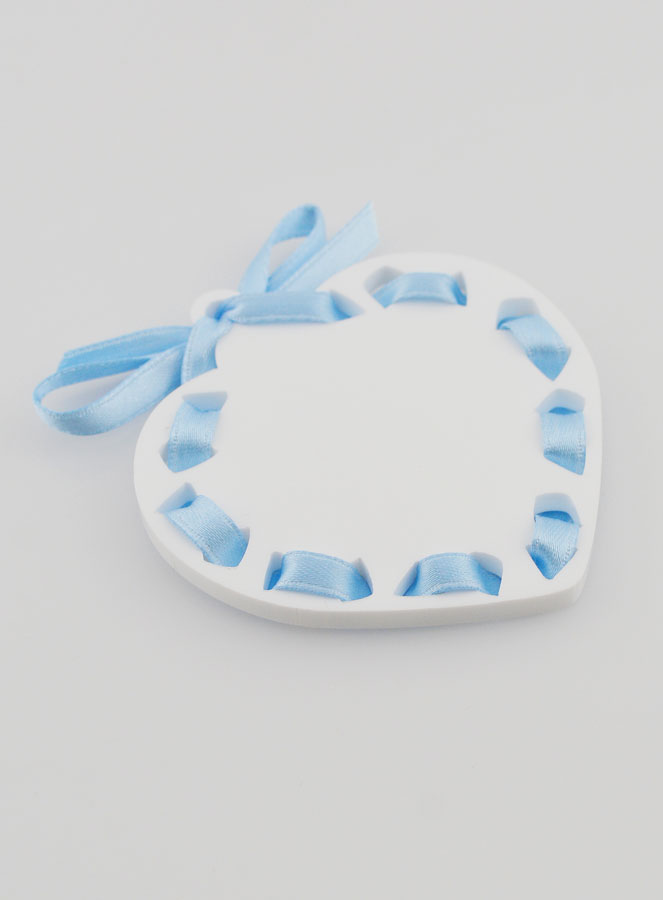 Icône Ange-Gardien Bleue - Cadeau de Baptême Garçon - 7 cm (pic 4)