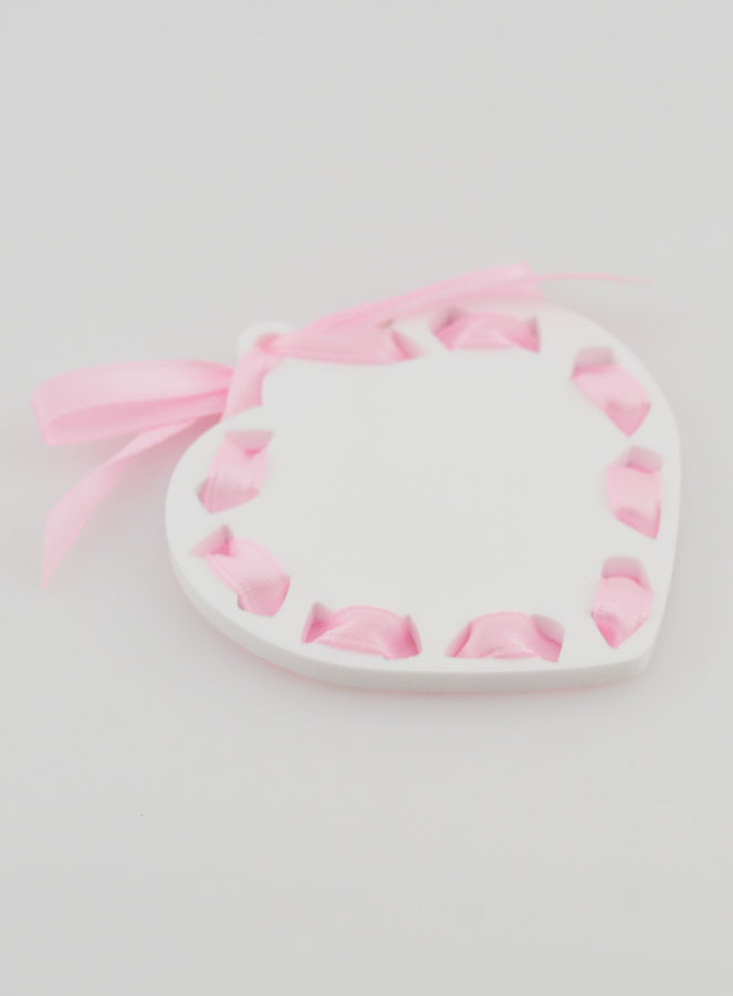 Icône Ange-Gardien Rose - Cadeau de Baptême Fille - 7 cm (pic 4)