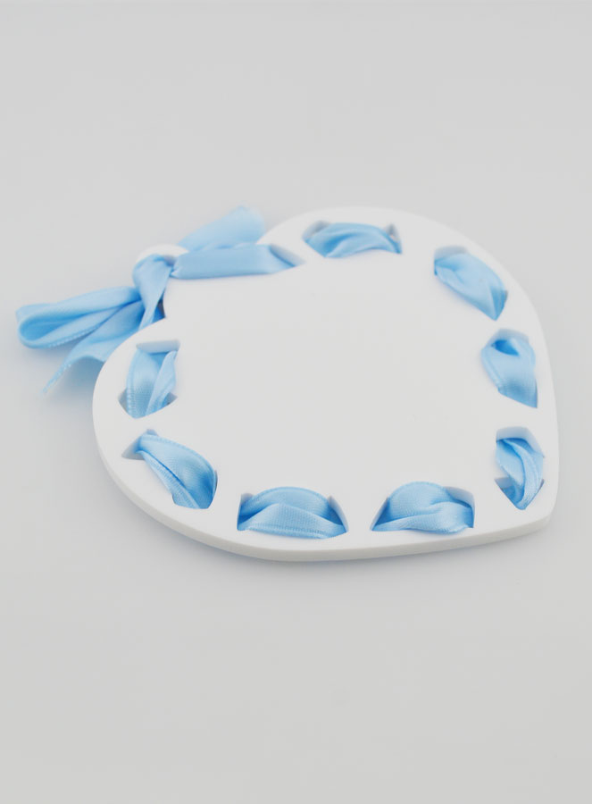 Icône Ange-Gardien Bleue - Cadeau de Baptême Garçon - 11 cm (pic 4)