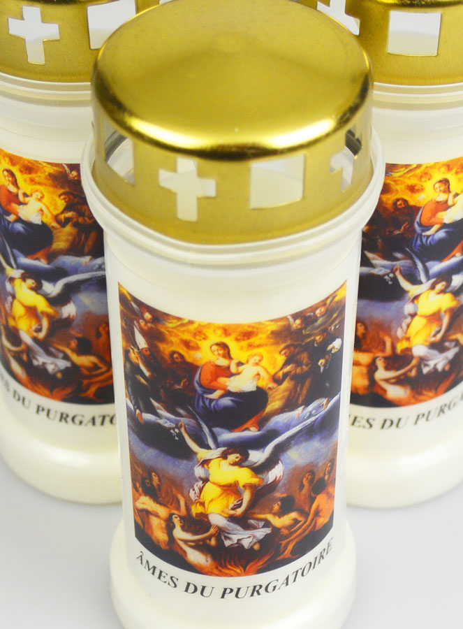 Lot de 3 Bougies de Cimetière Âmes du Purgatoire (pic 4)