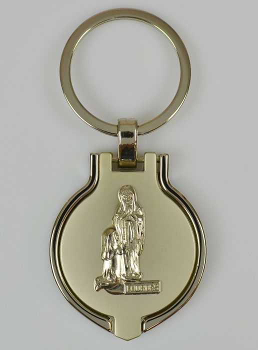 Porte-Clés de Lourdes Miroir et Porte-Photo - 3 cm (pic 2)