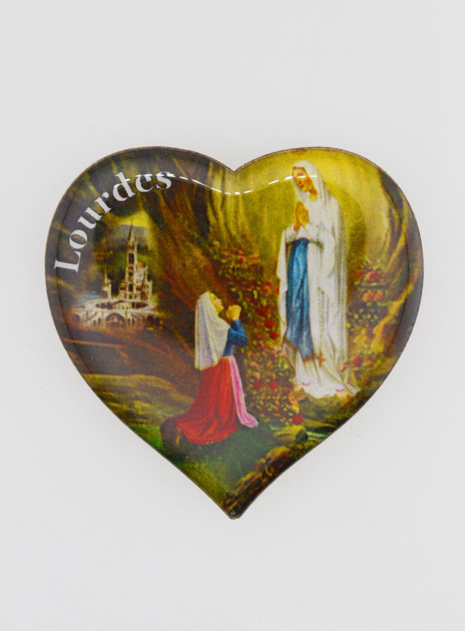 Magnet Religieux Coeur de Notre Dame de Lourdes (pic 1)