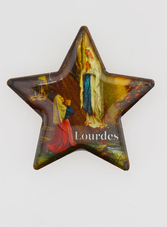 Magnet Religieux Etoile de Notre Dame de Lourdes (pic 1)
