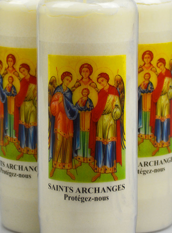 Lot de 3 Bougies de Neuvaine aux Saints Archanges (pic 3)