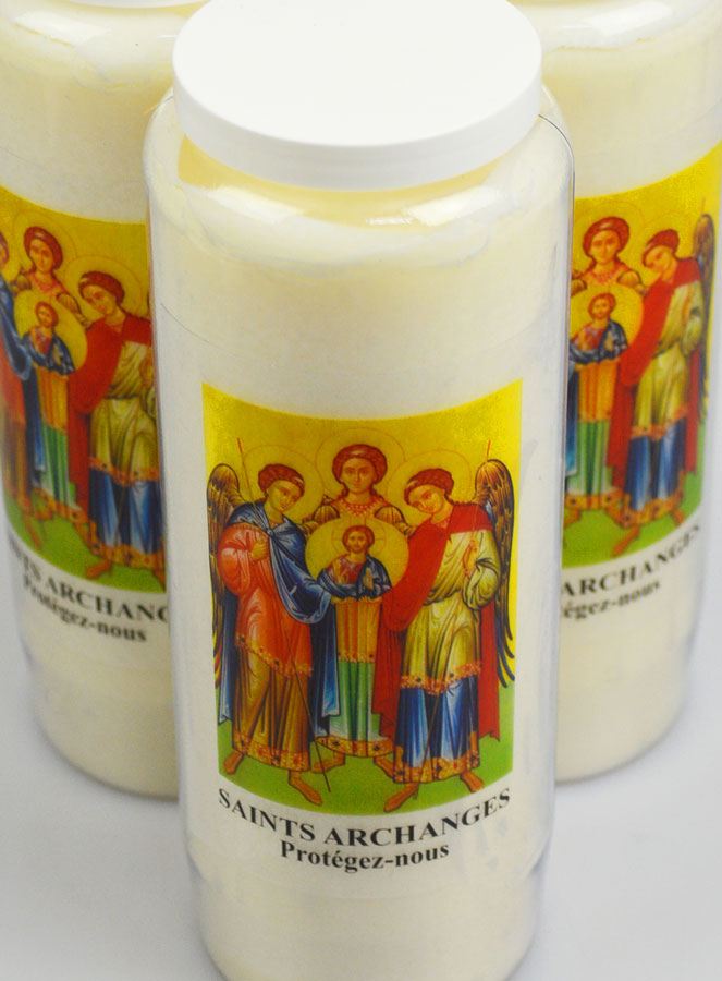 Lot de 3 Bougies de Neuvaine aux Saints Archanges (pic 4)