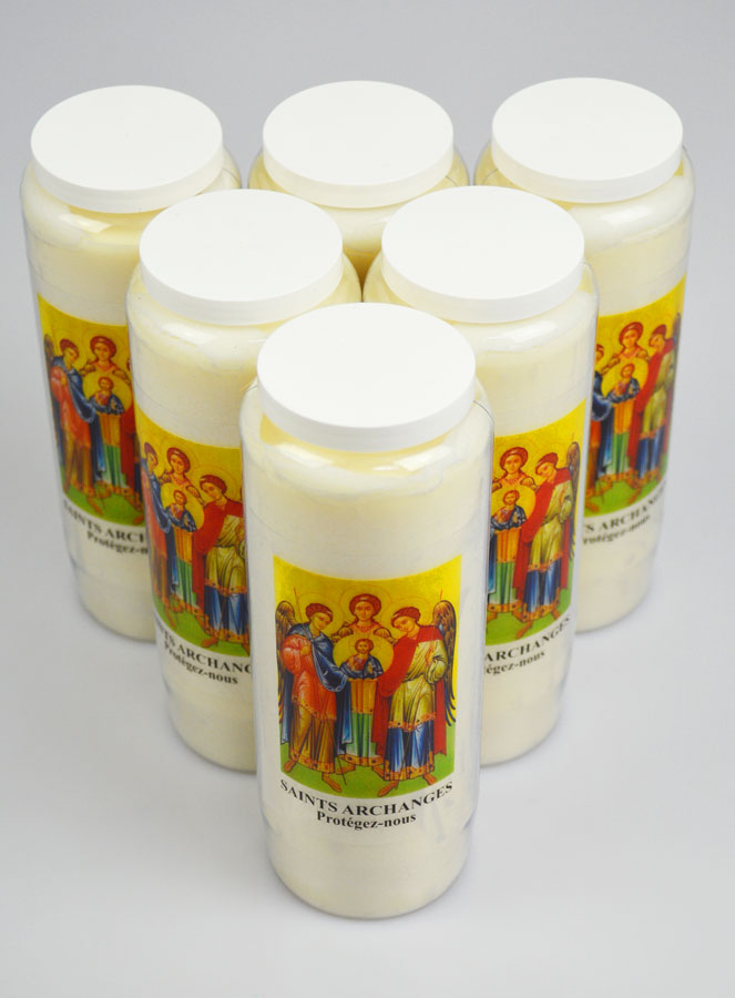 Lot de 6 Bougies de Neuvaine aux Saints Archanges de Dieu (pic 2)
