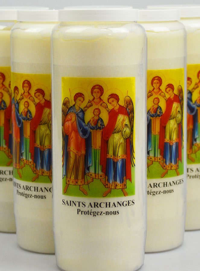 Lot de 6 Bougies de Neuvaine aux Saints Archanges de Dieu (pic 3)