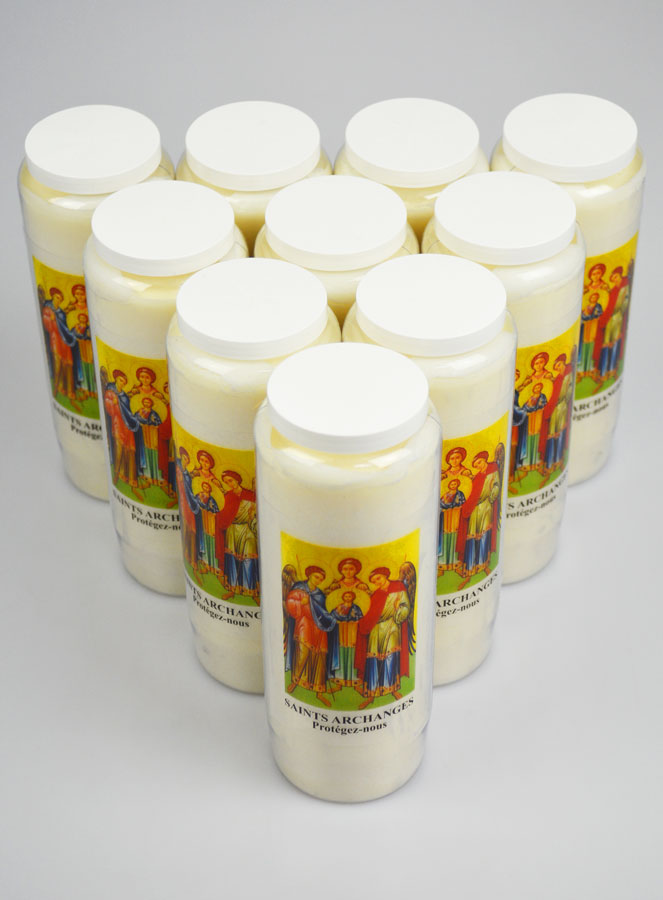 Lot de 10 Bougies de Neuvaine aux Saints Archanges de Dieu (pic 2)