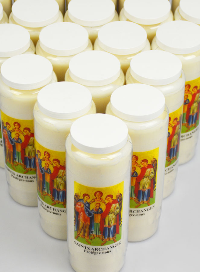 Lot de 20 Bougies de Neuvaine aux Saints Archanges de Dieu (pic 4)