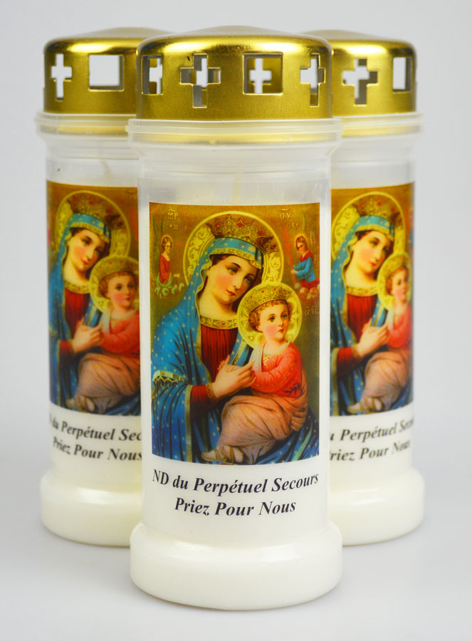 3 Bougies de Cimetière - Notre Dame du Perpétuel Secours (pic 1)