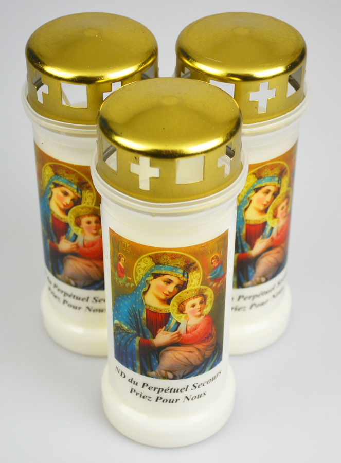 3 Bougies de Cimetière - Notre Dame du Perpétuel Secours (pic 2)
