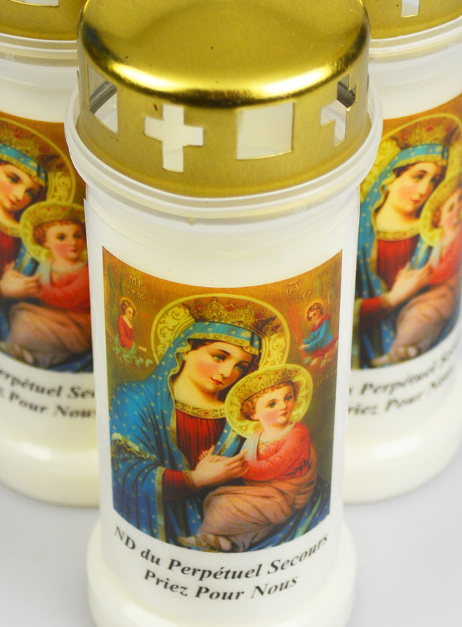 3 Bougies de Cimetière - Notre Dame du Perpétuel Secours (pic 4)