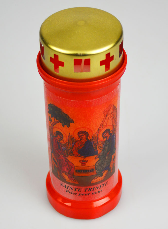 Bougie de Cimetière Rouge - Sainte Trinité (pic 2)