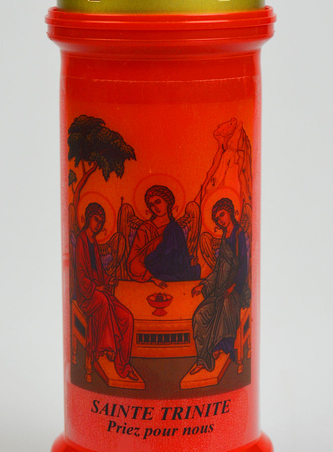 Bougie de Cimetière Rouge - Sainte Trinité (pic 3)