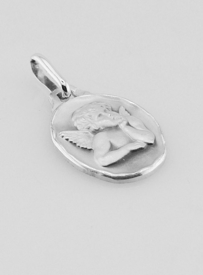 Médaille de l'Ange Raphaël en Argent Massif - 15 mm (pic 3)