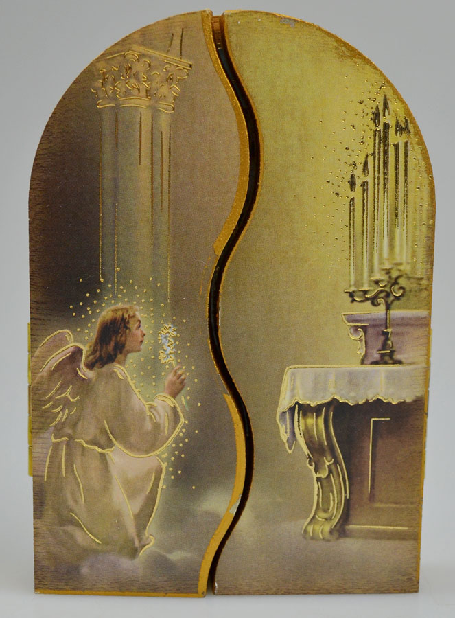Icône Triptyque Notre Dame de Lourdes - 12 cm (pic 4)