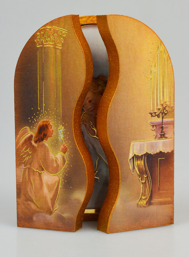 Icône Triptyque Ange-Gardien Protecteur - 12 cm (pic 2)