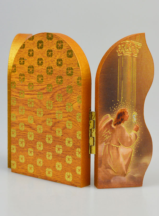 Icône Triptyque Ange-Gardien Protecteur - 12 cm (pic 3)