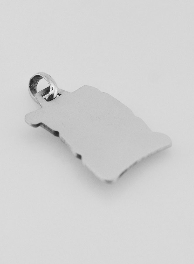 Médaille Parchemin de Saint Christophe en Argent Massif - 25 mm (pic 4)