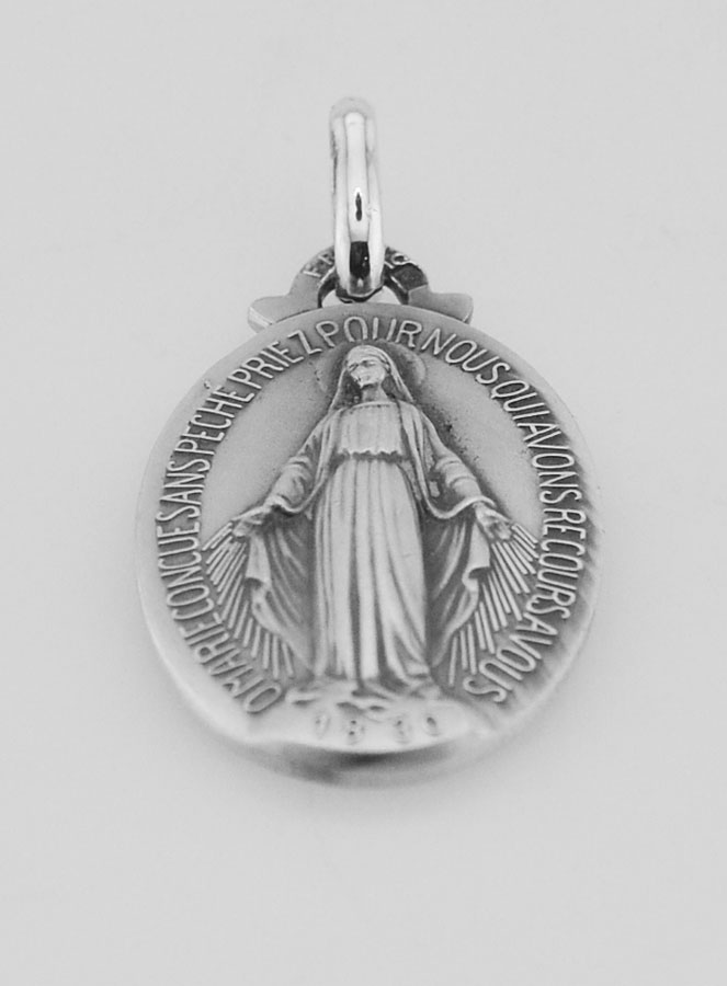 Médaille Miraculeuse en Argent Massif - 21 mm (pic 2)