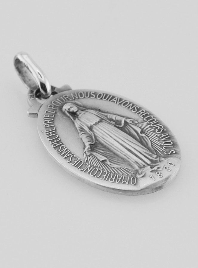Médaille Miraculeuse en Argent Massif - 21 mm (pic 3)
