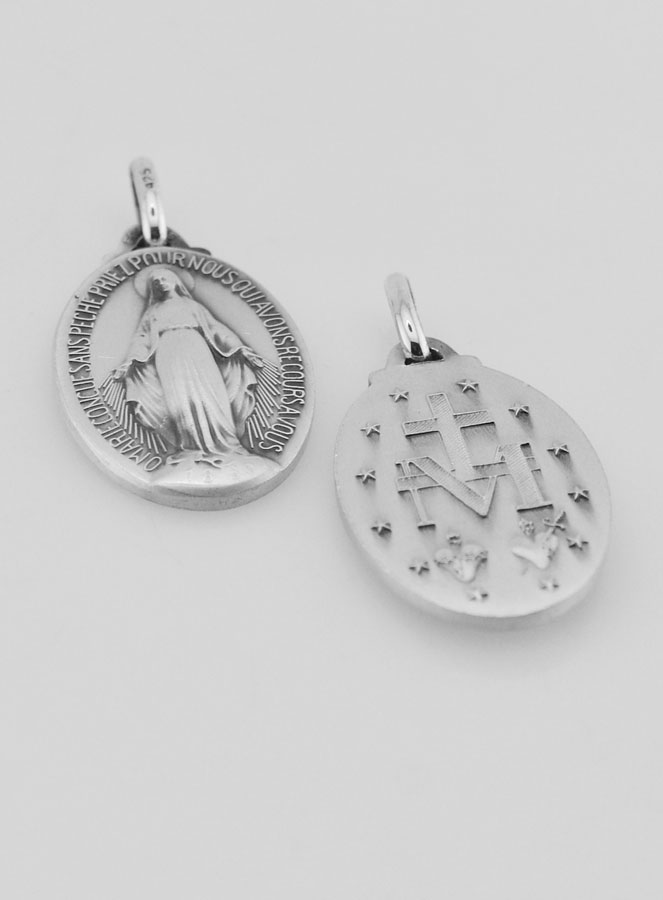 Médaille Miraculeuse en Argent Massif - 23 mm (pic 2)