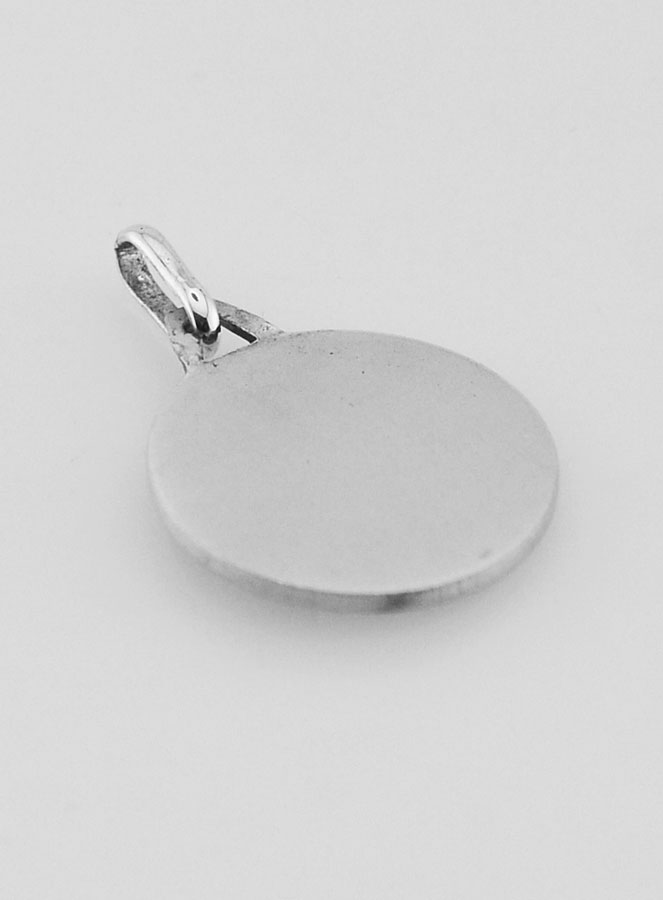 Médaille de Saint Christophe Facettée en Argent Massif - 16 mm (pic 4)