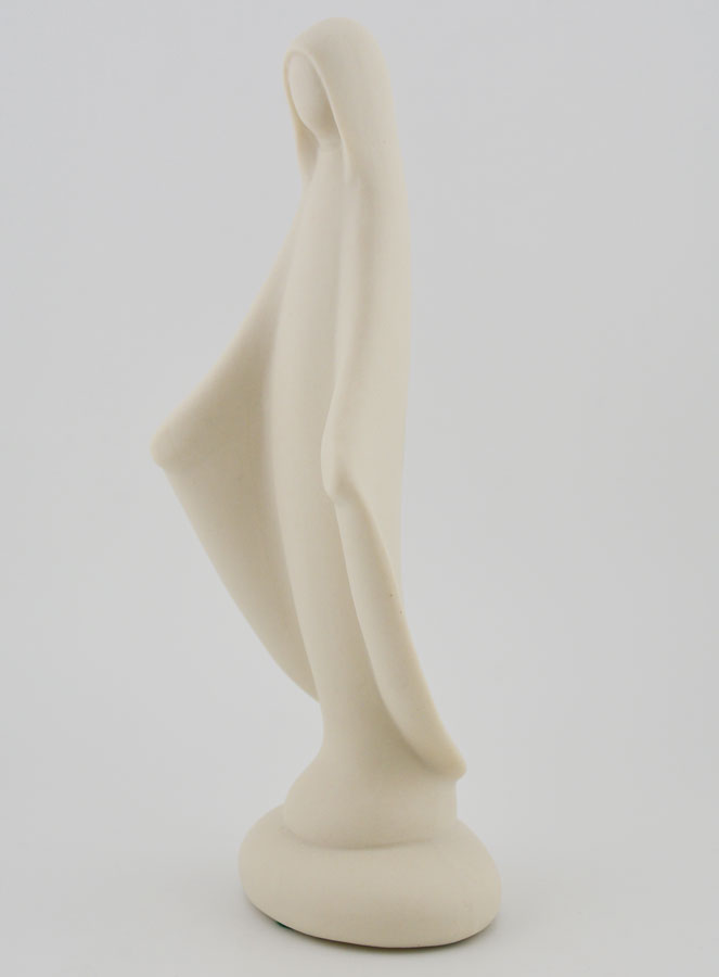 Statue Vierge Marie Miraculeuse Artisanale - Porcelaine - 16 cm (pic 2)