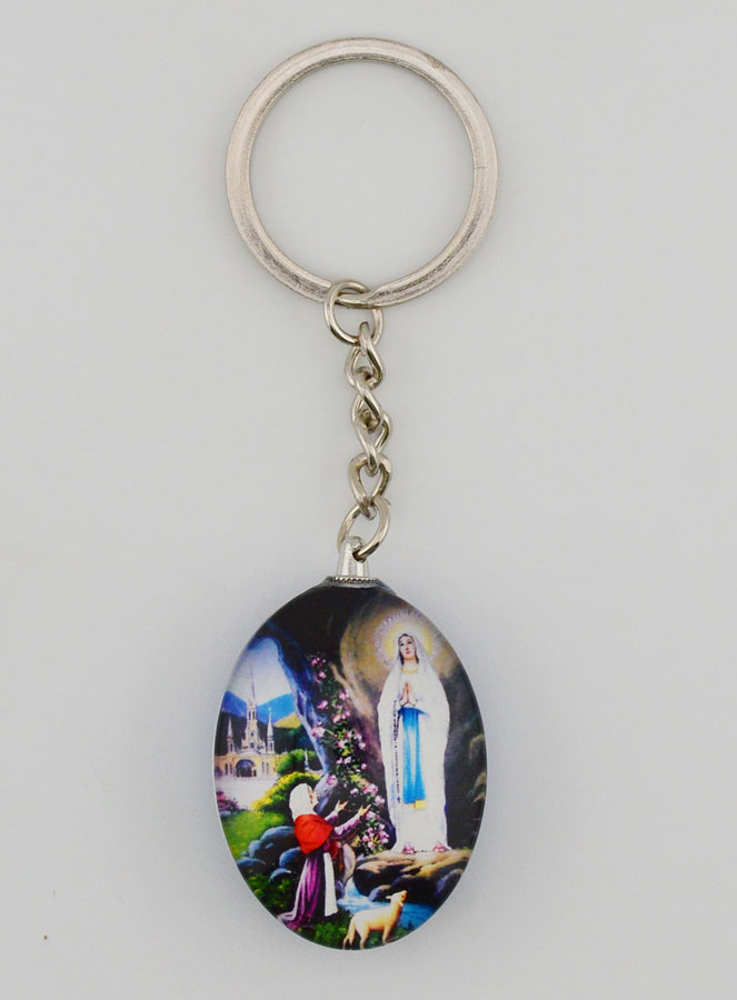 Porte-Clés Souvenir de Lourdes - 25 mm (pic 1)