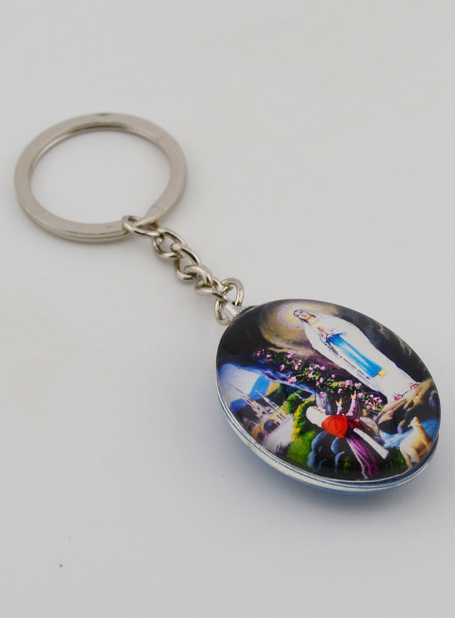 Porte-Clés Souvenir de Lourdes - 25 mm (pic 3)