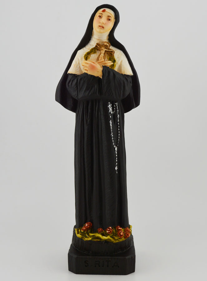 Statue de Sainte Rita - Sainte des Causes Désespérées - 22 cm (pic 1)