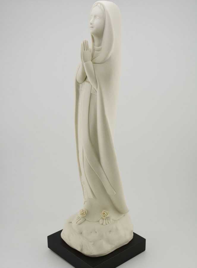 Statue Vierge Marie de Lourdes Moderne et Artisanale - 35 cm (pic 2)