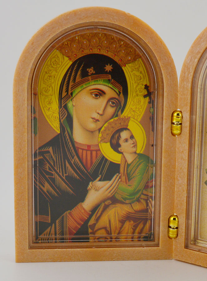Icône Diptyque Vierge de Vladimir + Prière de Bénédiction (pic 2)