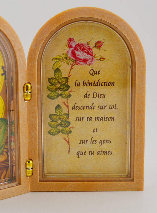 Icône Diptyque Vierge de Vladimir + Prière de Bénédiction (pic 3)