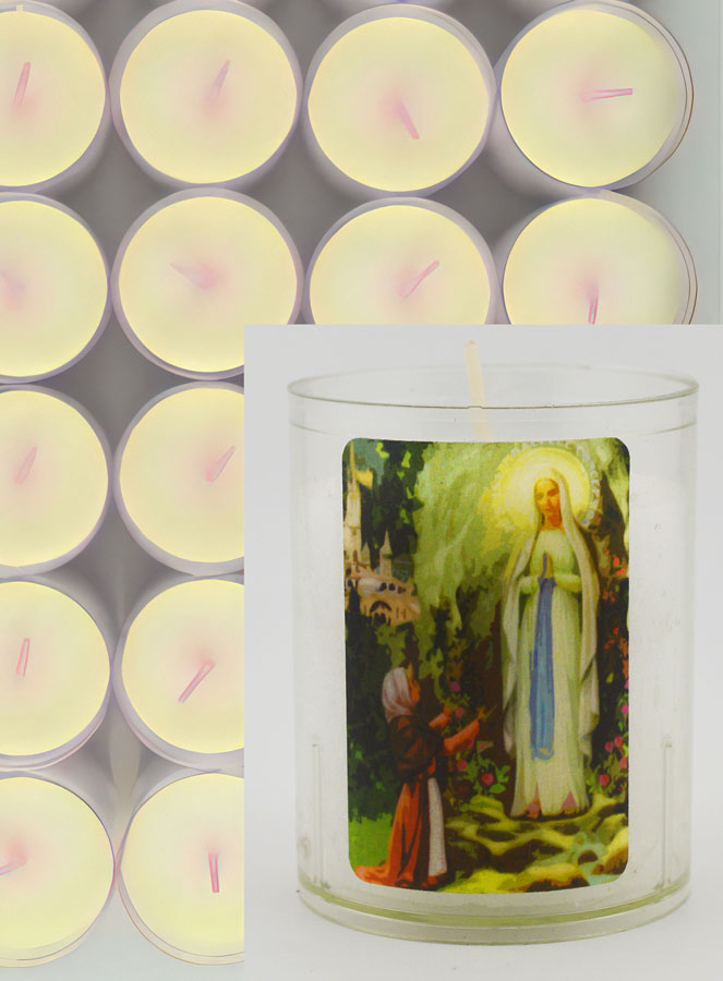 10 Bougies Veilleuses de Notre Dame de Lourdes (pic 3)