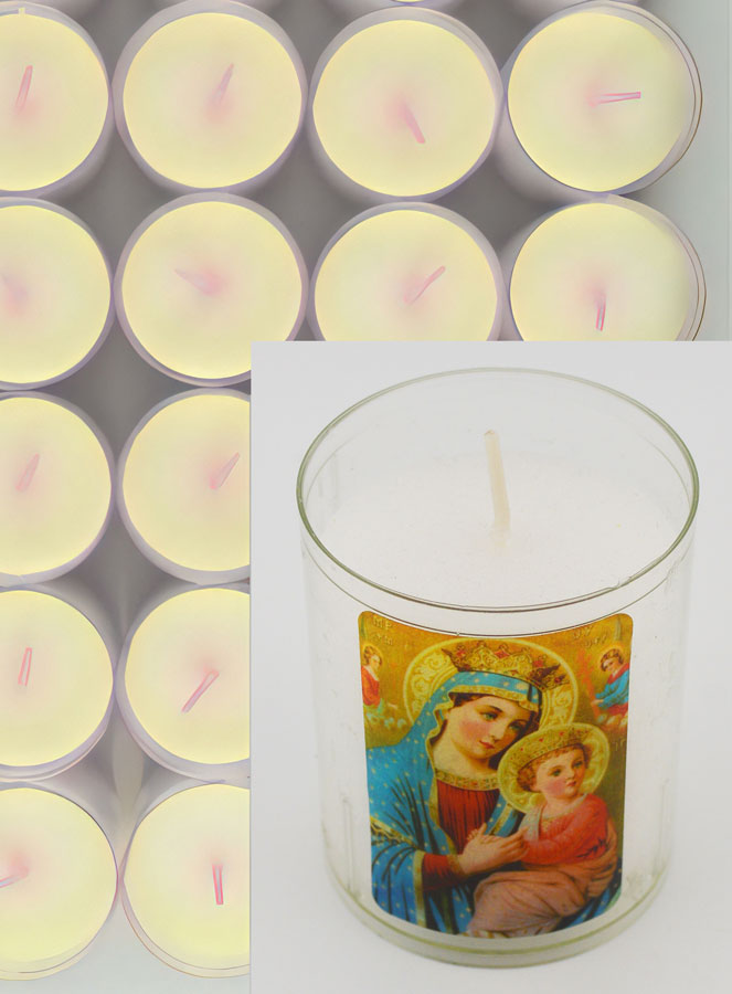 24 Bougies Veilleuses Notre Dame du Perpétuel Secours (pic 4)