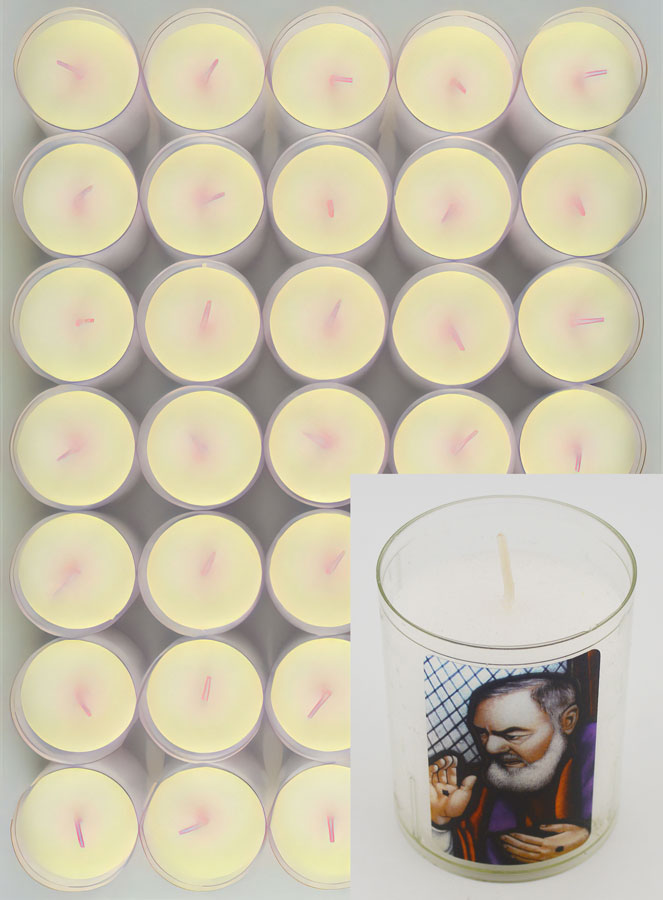10 Bougies Veilleuses Saint Padre Pio de Pietrelcina (pic 2)