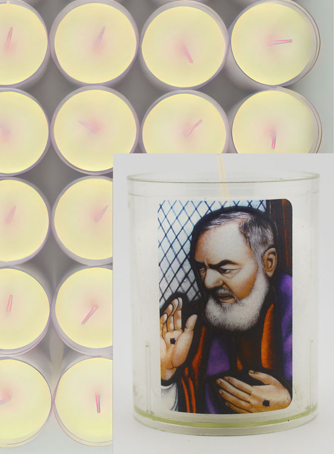 10 Bougies Veilleuses Saint Padre Pio de Pietrelcina (pic 3)