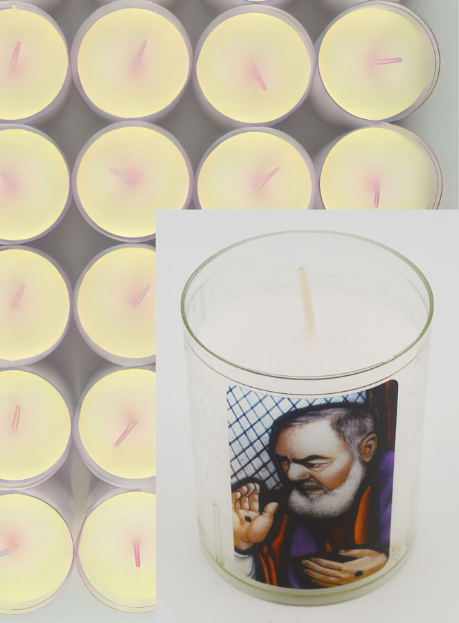 10 Bougies Veilleuses Saint Padre Pio de Pietrelcina (pic 4)