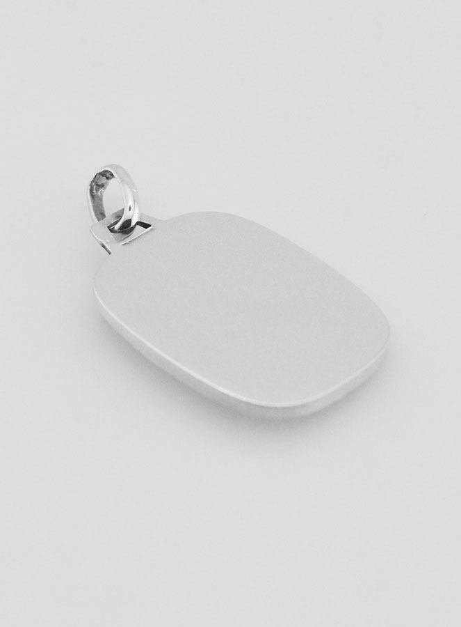 Médaille Plaque de Saint Christophe en Argent 925/1000 - 22 mm (pic 4)