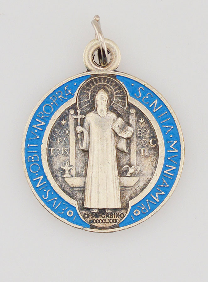 Médaille de Saint Benoit Métal Coloré - 2 cm (pic 4)