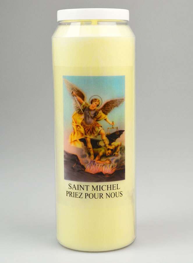 Bougie de Neuvaine Saint Michel - 17.5cm (pic 1)