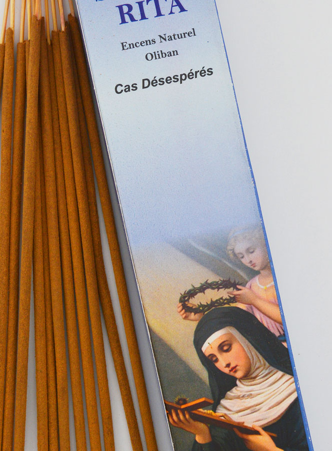 Encens Bâtonnets Sainte Rita de Cascia - Aromatika 15 gr (pic 3)