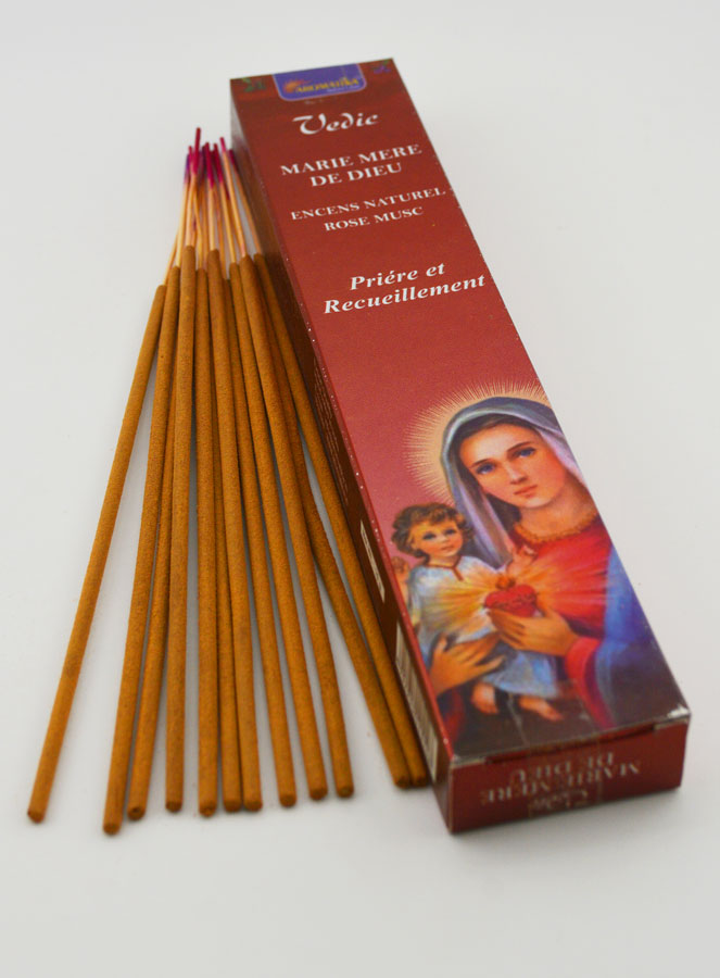 Encens Bâtonnets Sacré Coeur de Marie Mère de Dieu - Aromatika 15 gr (pic 2)