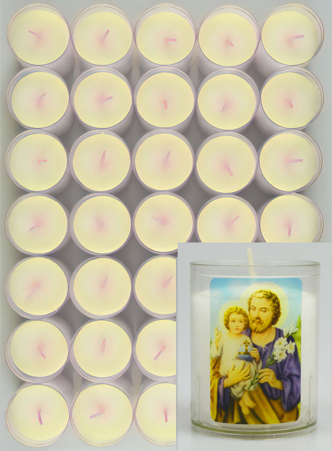 24 Bougies Veilleuses Saint Joseph (pic 1)
